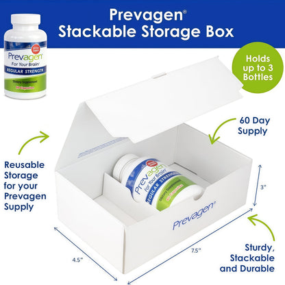 Prevagen Regular Strength with Storage Box, 60 Capsules, 1-Pack | For Your Brain, 2 Month Supply, 10mg Apoaequorin, 50mcg Vitamin D3